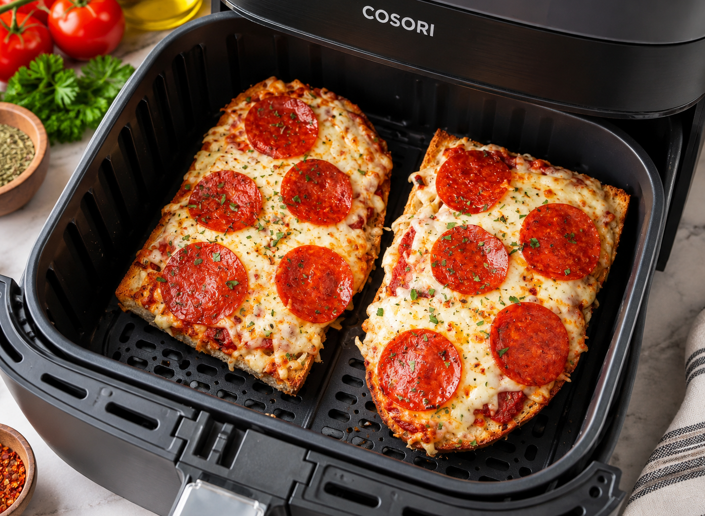 Easy Homemade Air Fryer French Bread Pizza