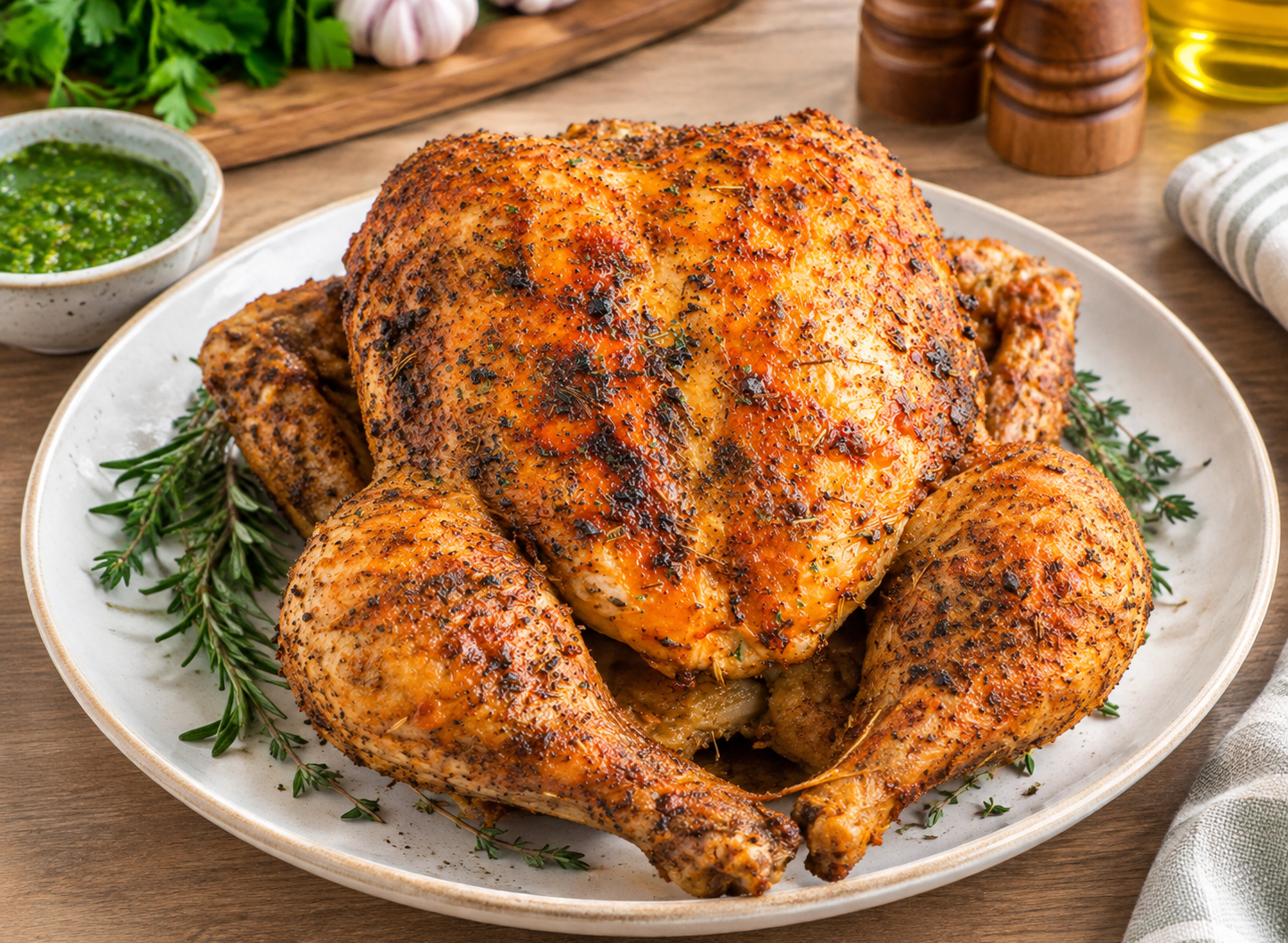 Easy Homemade Whole Air Fryer Chicken
