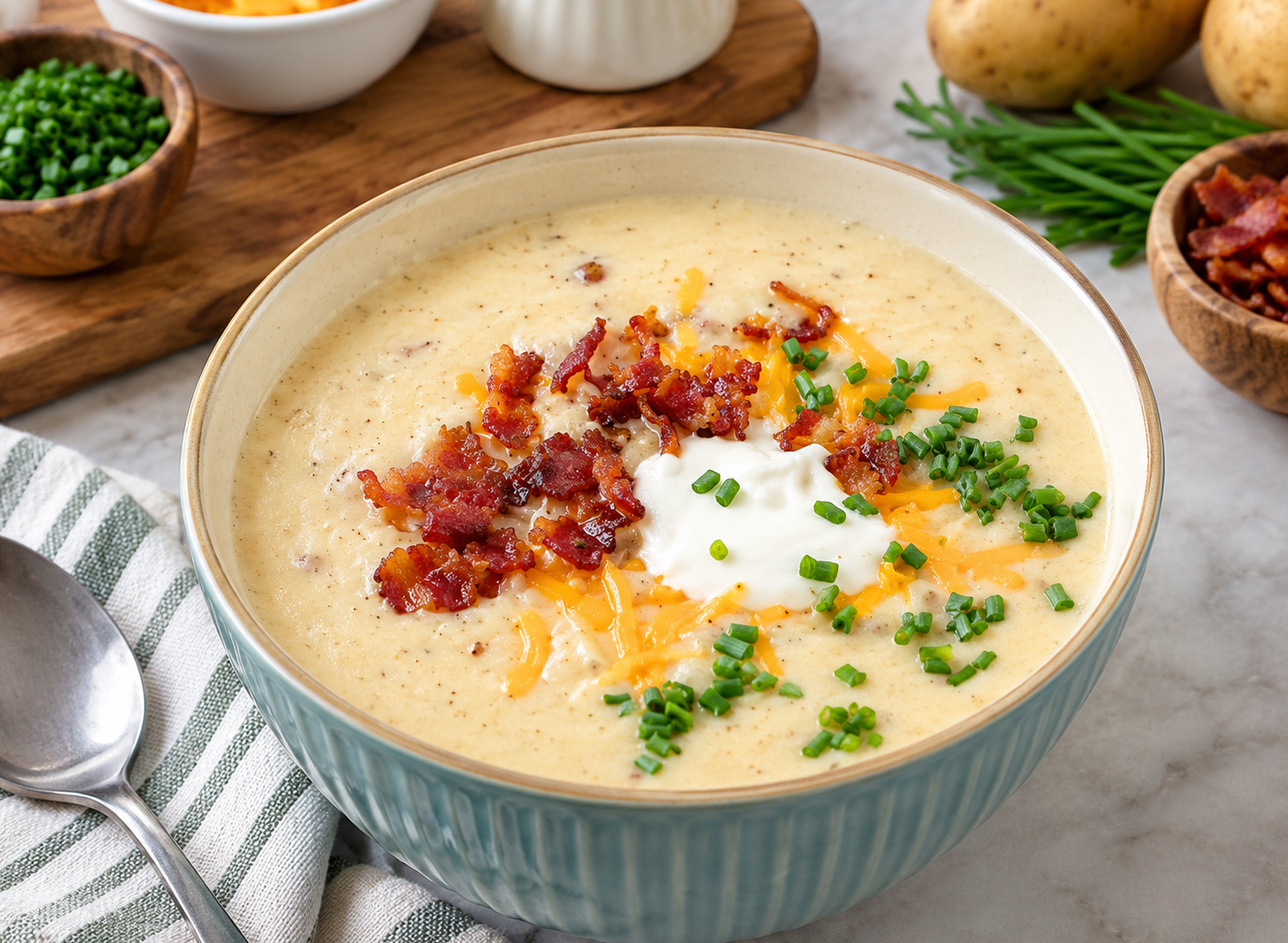 Homemade Creamy Bacon Soup Recipe