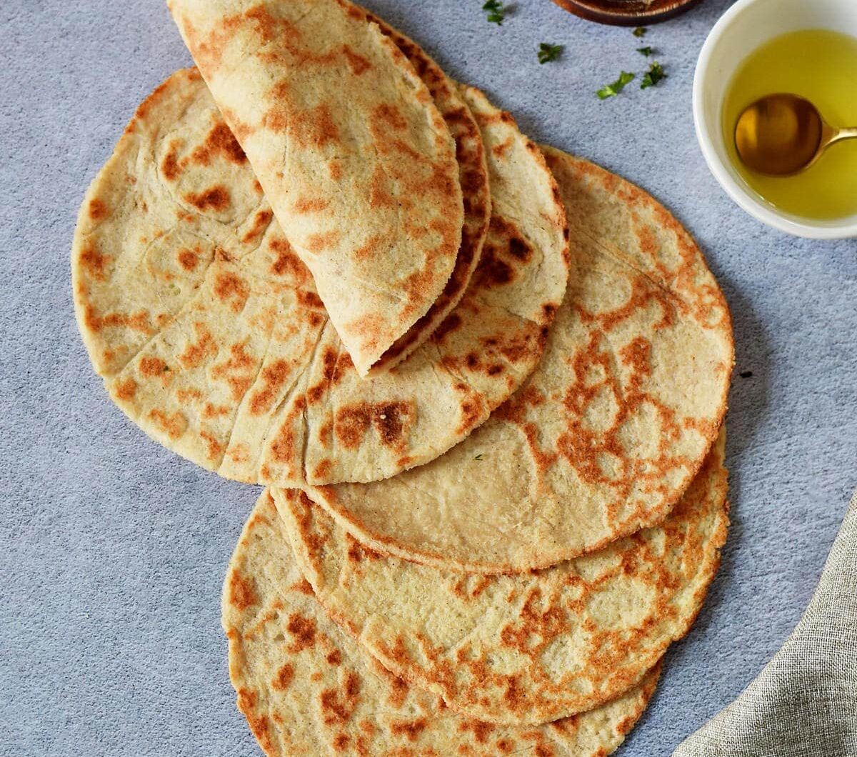 Low Carb, Vegan Keto Almond Flour Tortillas
