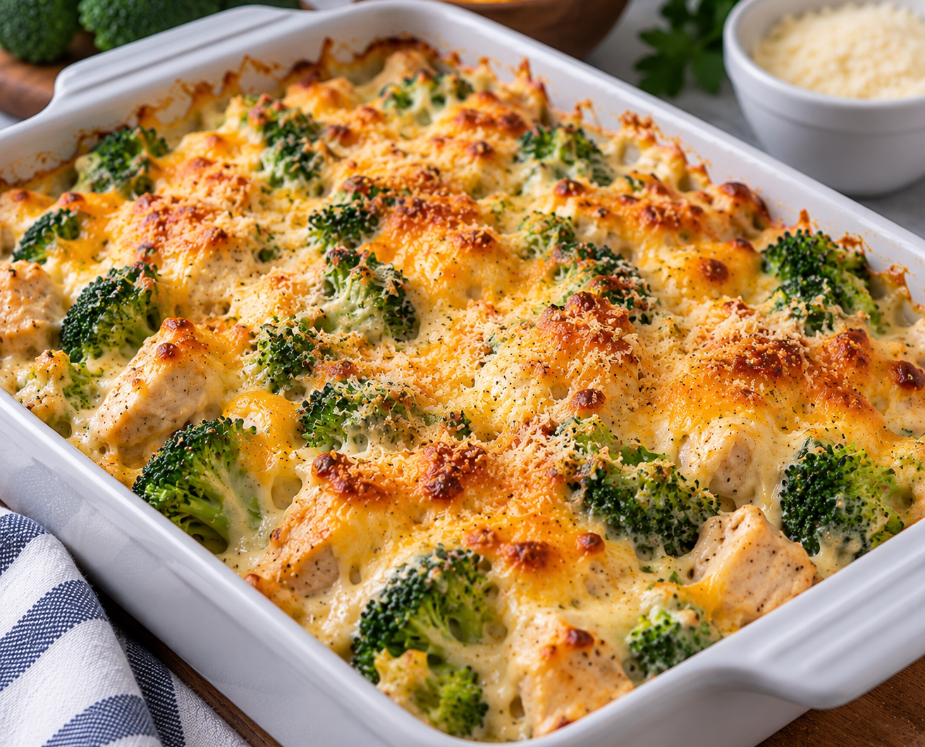 Keto Chicken Broccoli Casserole