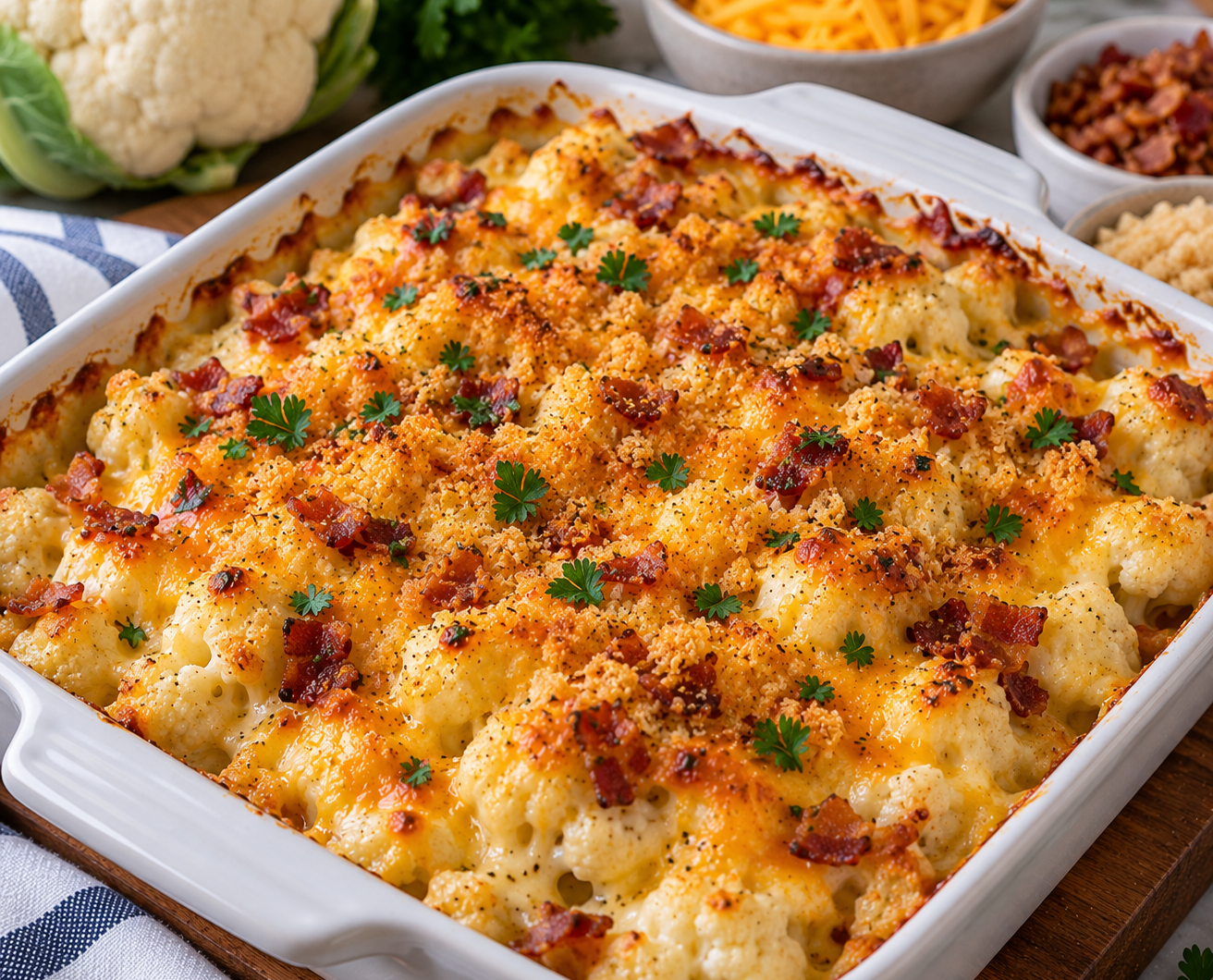 Keto Cauliflower Mac And Cheese
