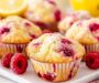 Lemon Raspberry Protein Muffins (Healthy & Easy Recipe)