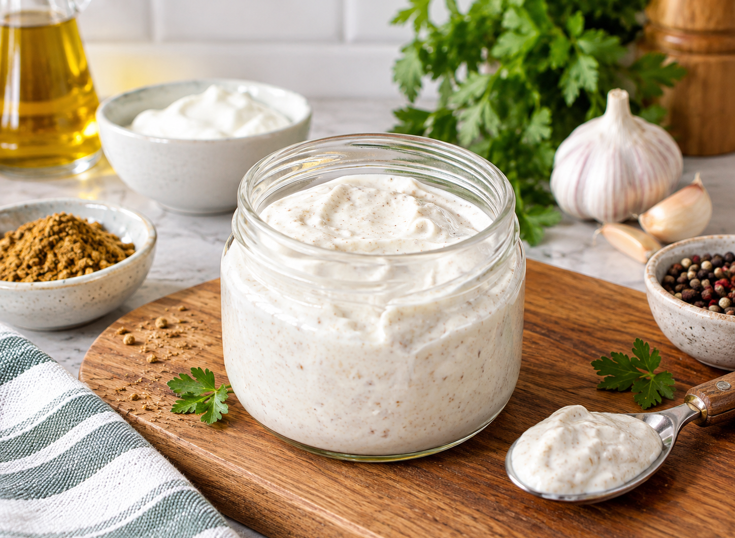 Almond Butter Greek Yogurt (High Protein Snack)