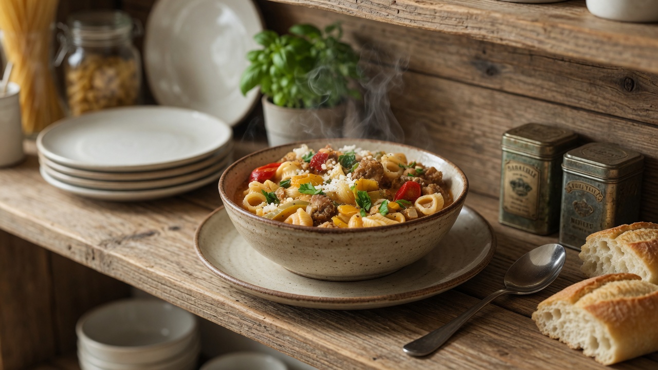 Creamy Sausage and Pepper Soup Recipe