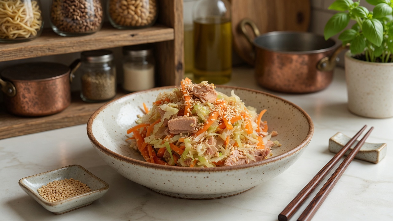 Crisp Tuna-Cabbage Salad