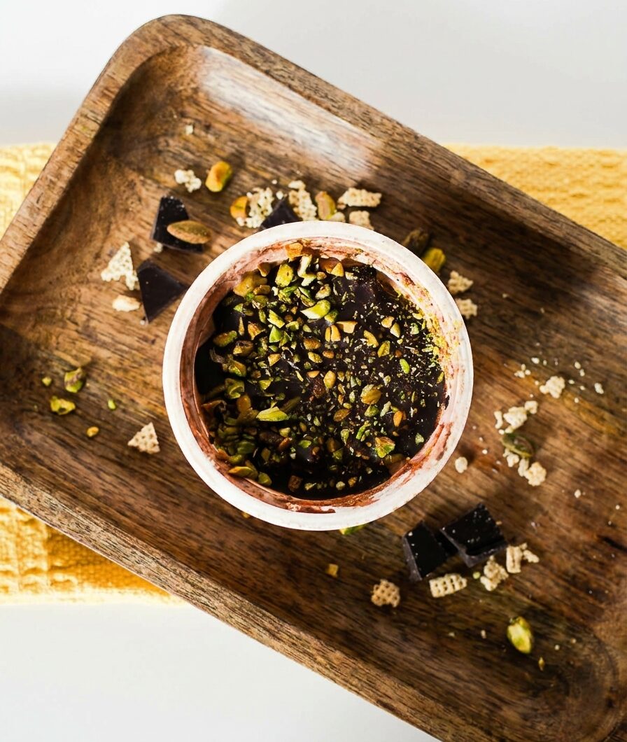 High-Protein Viral Dubai Chocolate Yogurt Cup