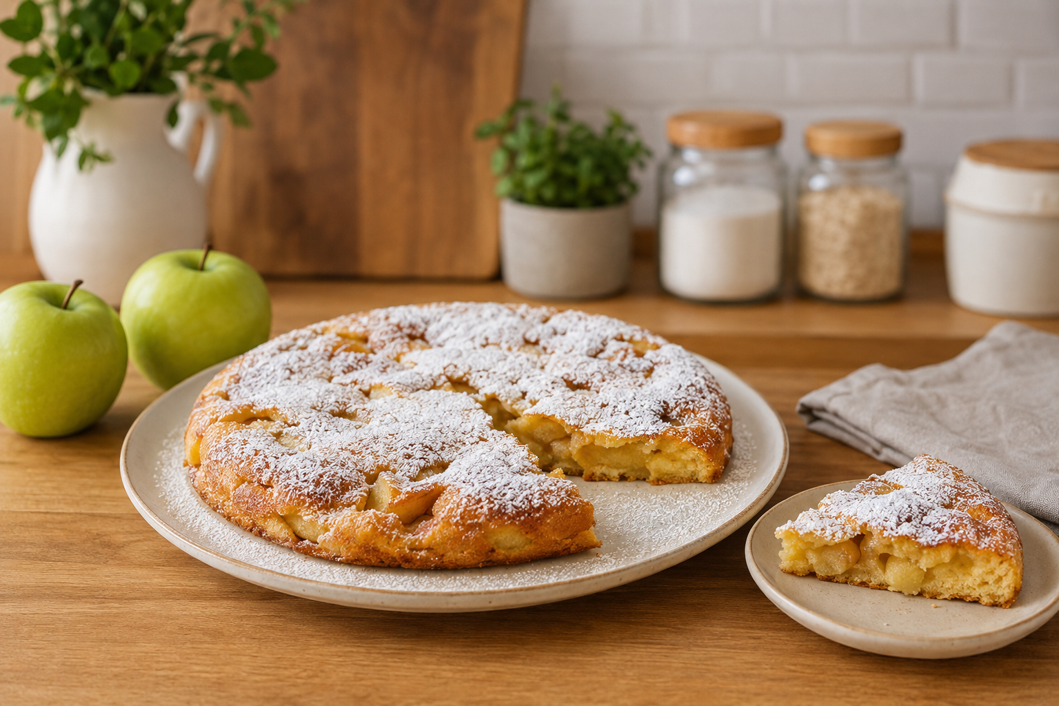 Easy Sweet Breakfast Apple & Cinnamon Frittata