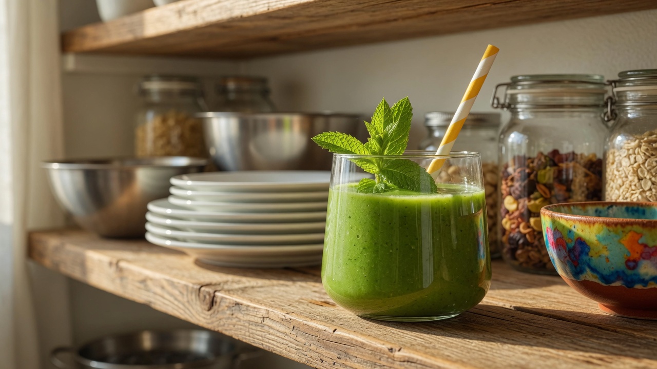 Green Smoothie with Mint