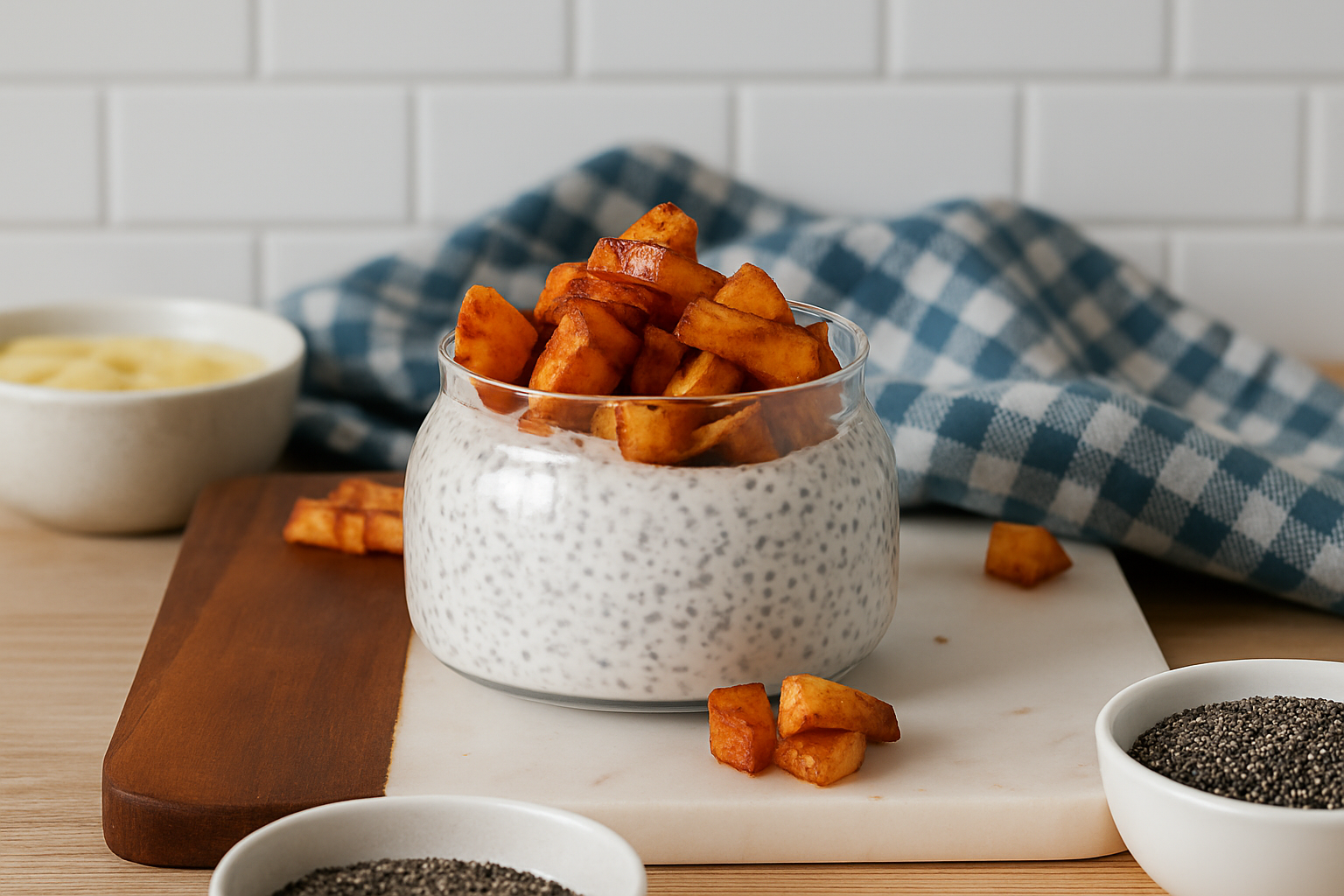 High-Protein Apple Pie Chia Seed Pudding Recipe
