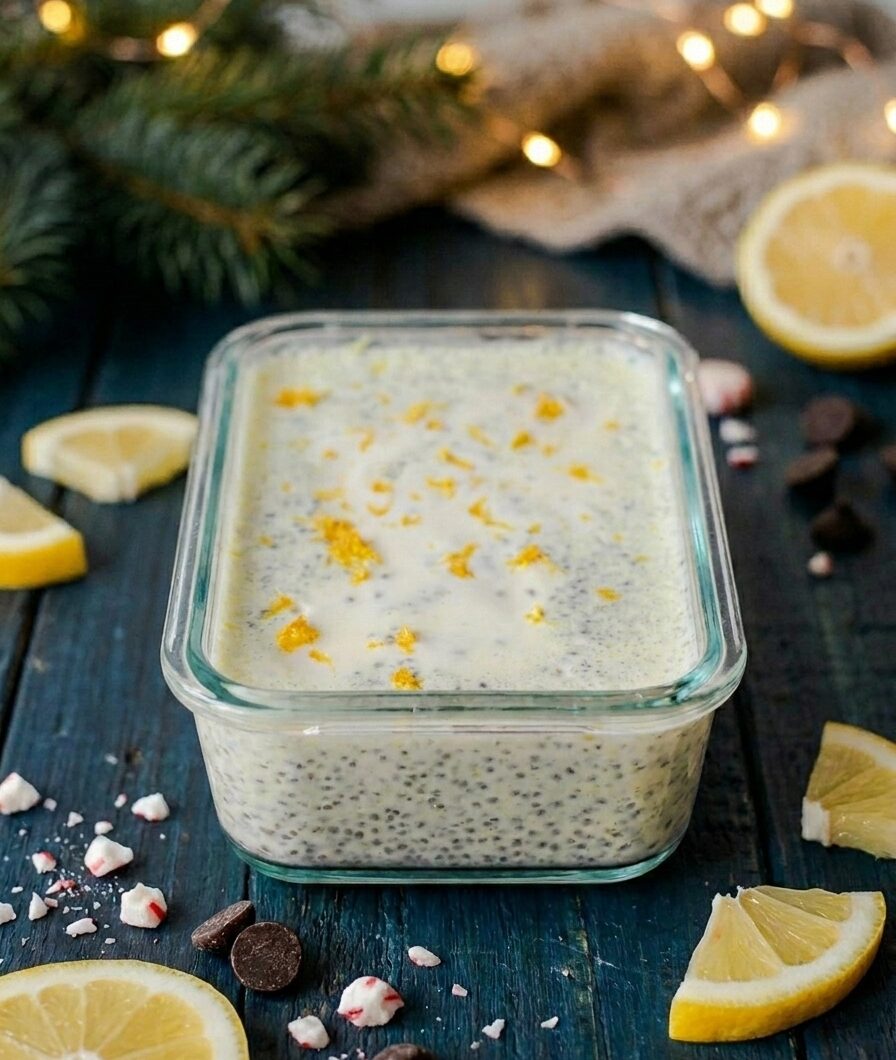 High-Protein Creamy Lemon Chia Seed Pudding Recipe