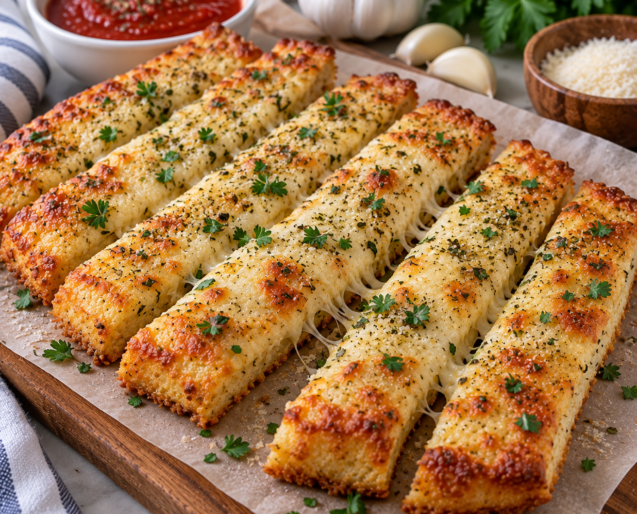 Keto Garlic Cheese Fingers