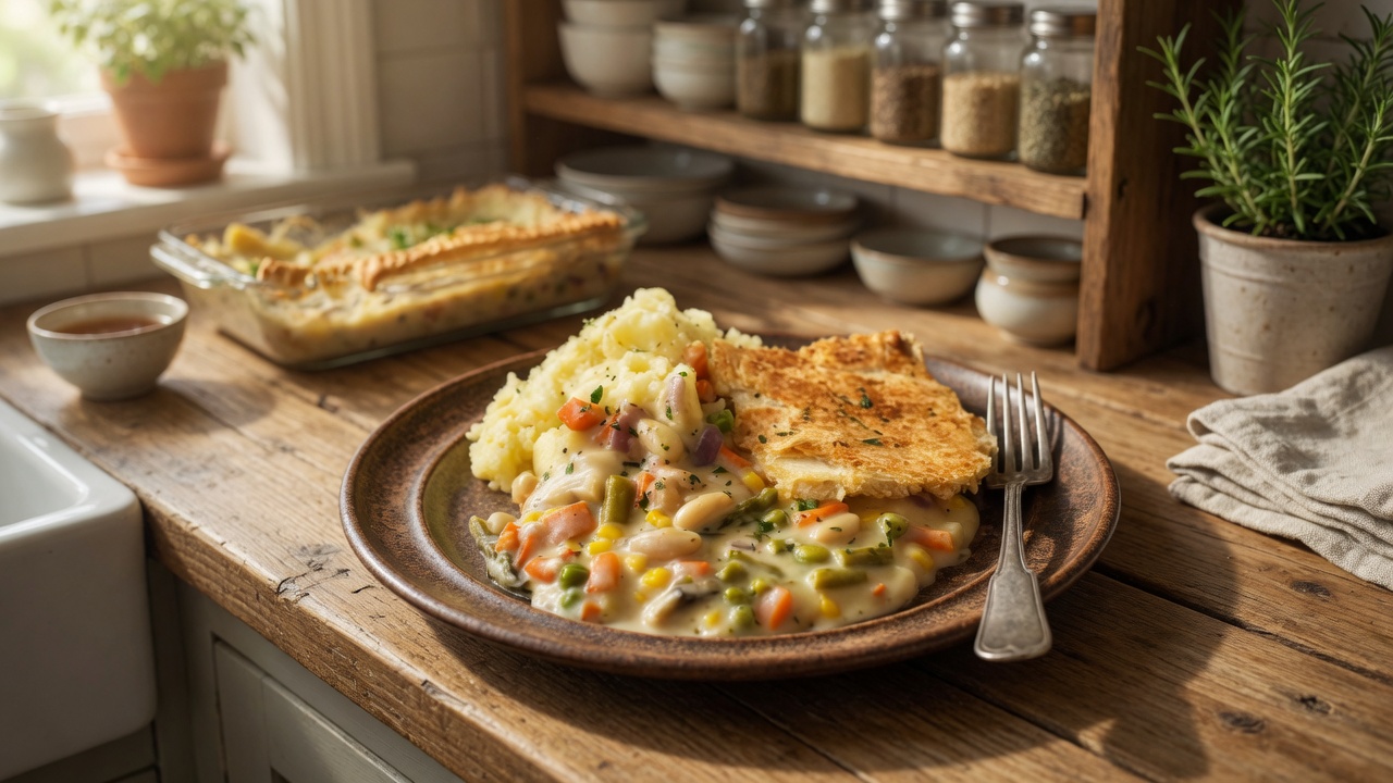 Savory Pie with Vegetables and Cheese