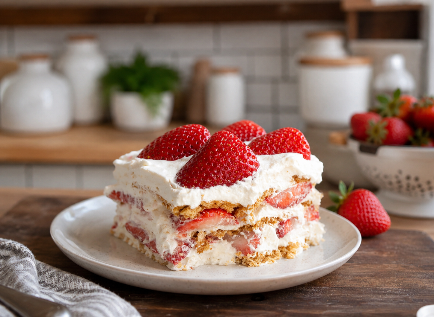 Strawberry Icebox Cake
