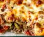 Zucchini Ground Beef Casserole with Cheese