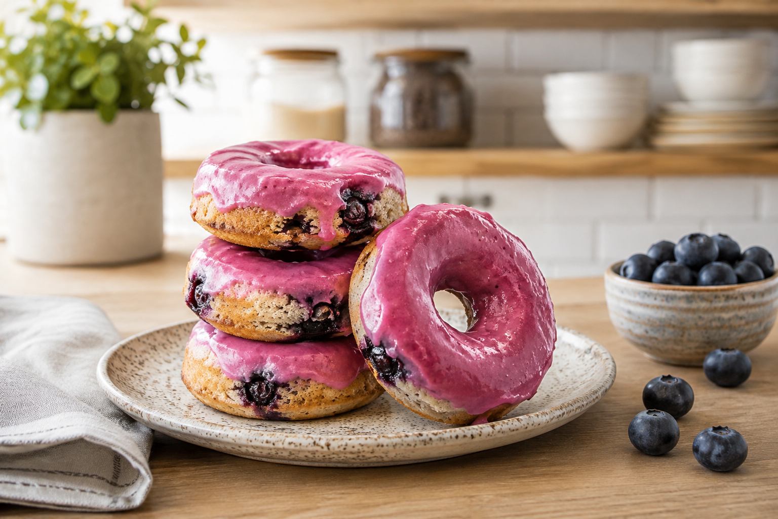 Keto Blueberry Donuts