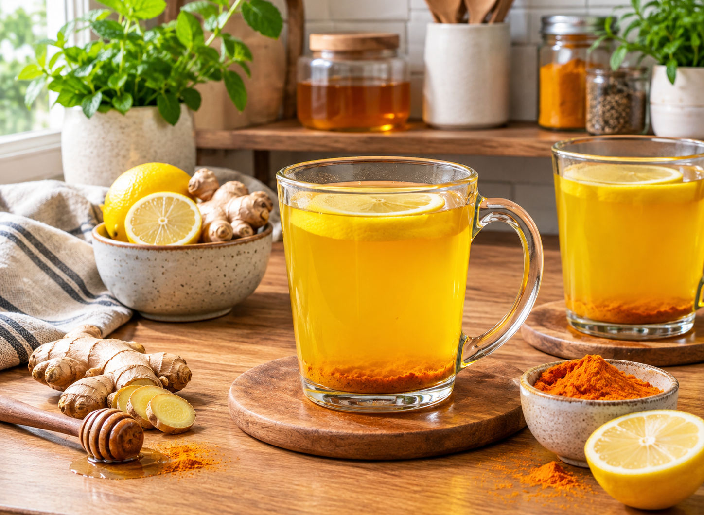 3-Ingredient Ginger Lemon Water