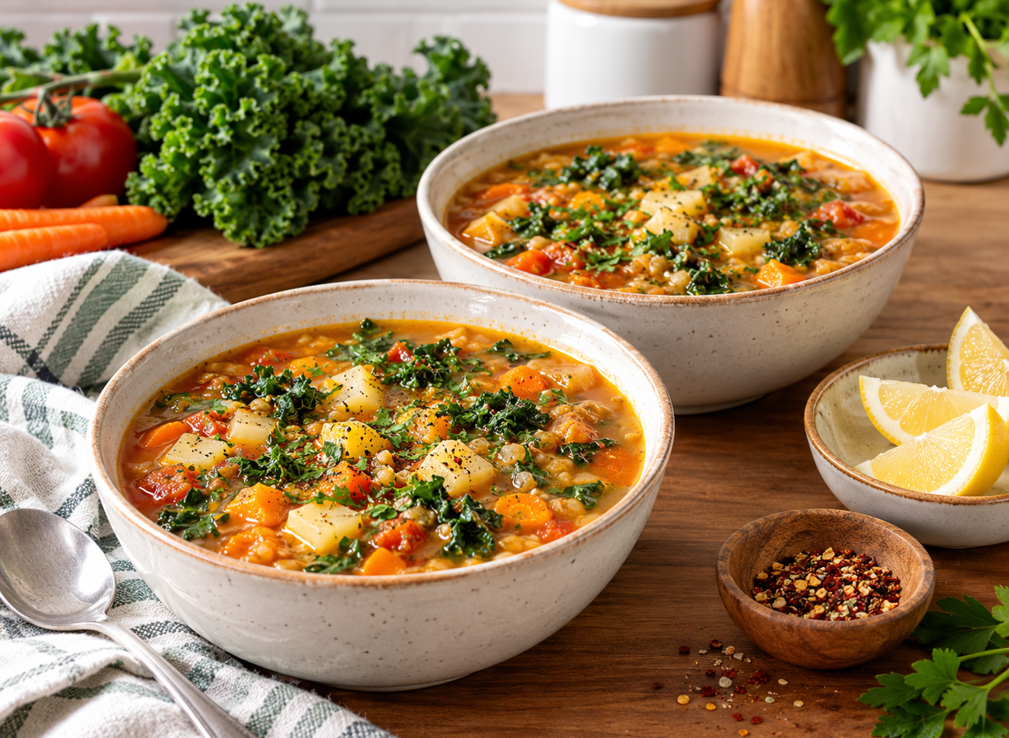Anti-Inflammatory Vegetable Soup With Turmeric